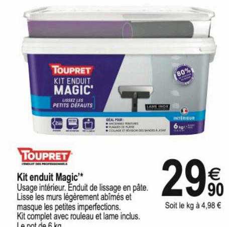 Kit Enduit Magic Toupret