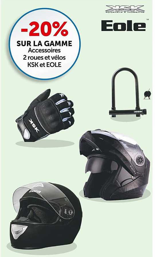la gamme accessoires 2 roues et vélos ksk et eole