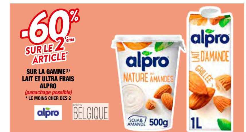 La Gamme Lait Et Ultra Frais Alpro