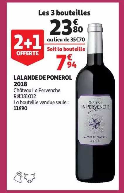lalande de pomerol 2018 château la pervenche