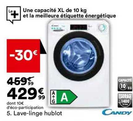 lave-linge hublot candy
