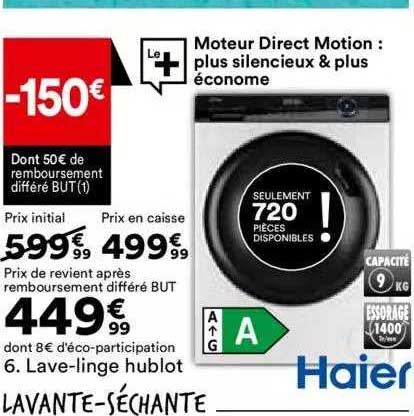 lave-linge hublot haier