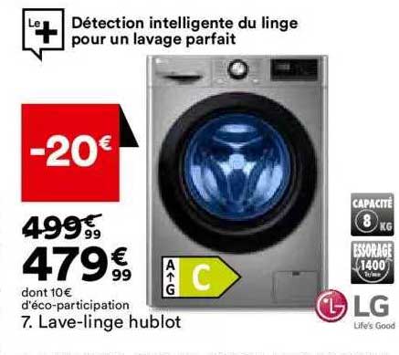 lave-linge hublot lg