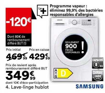 lave-linge hublot samsung