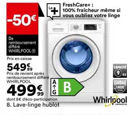 lave-linge hublot whirlpool