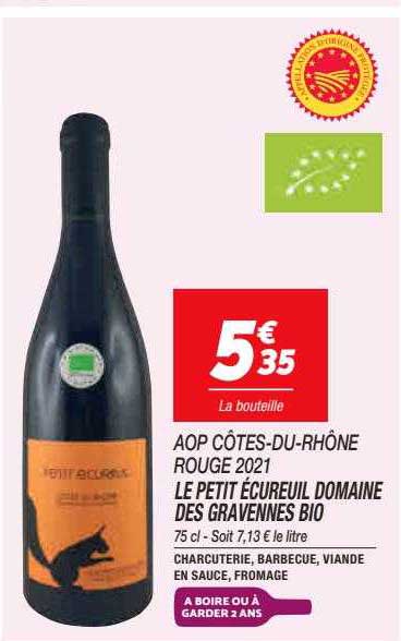 le petit écureuil domaine des gravennes bio