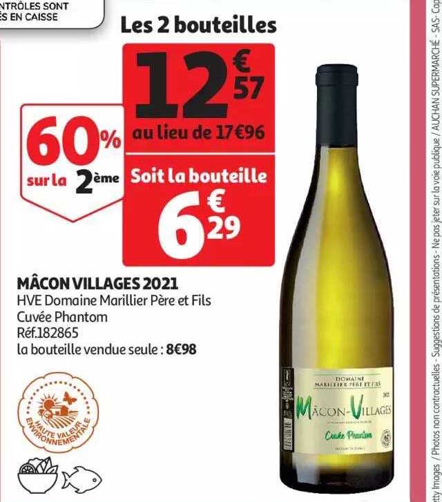 mâcon villages 2021 hve domaine marillier père et fils cuvée phantom