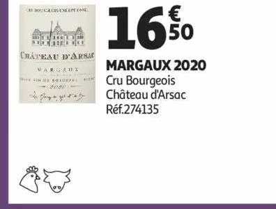 margaux 2020 cru bourgeois château d'arsac