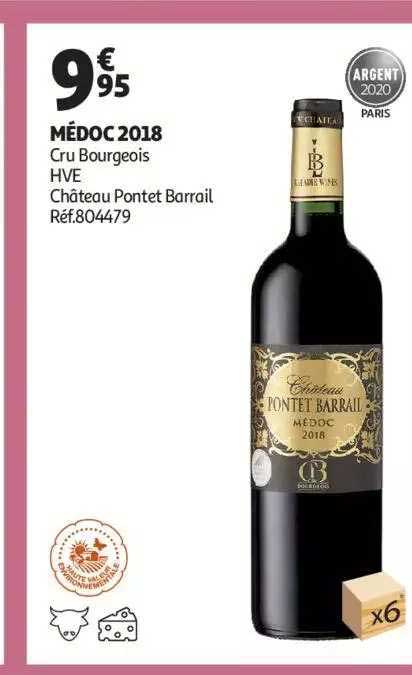 médoc 2018 cru bourgeois hve château pontet barrail