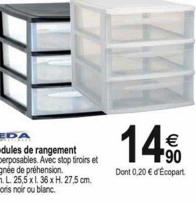 modules de rangement eda