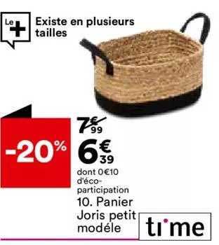 Panier Joris Petit Modélé Ti'me