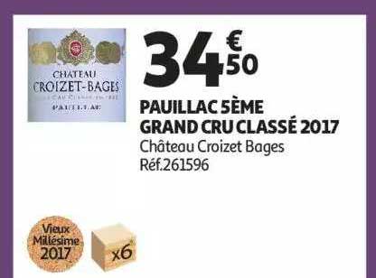pauillac 5ème grand cru classé 2017 château croizet bages
