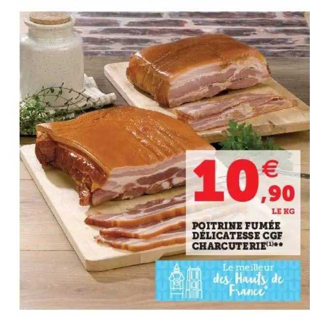 Poitrine Fumée Délicatesse Cgf Charcuterie