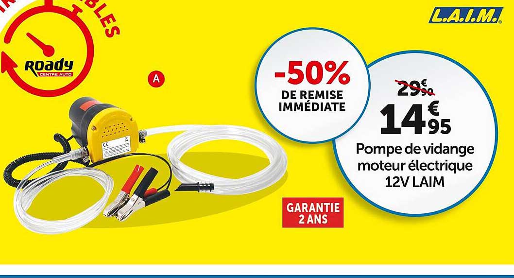 pompe de vidange moteur électrique 12v laim