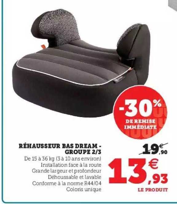 Réhausseur Bas Dream - Groupe 2-3