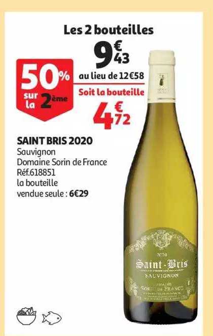 saint bris 2020 sauvignon domaine sorin de france