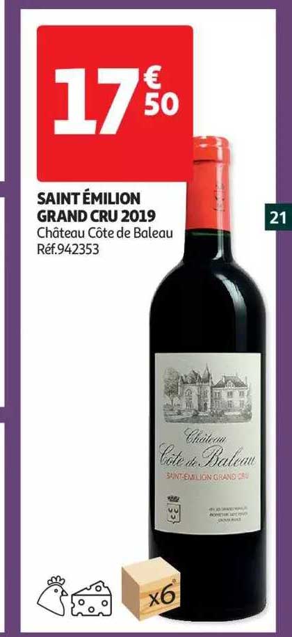 saint émilion grand cru 2019 château côte de baleau
