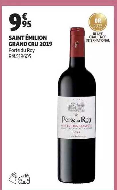 saint émilion grand cru 2019 porte du roy