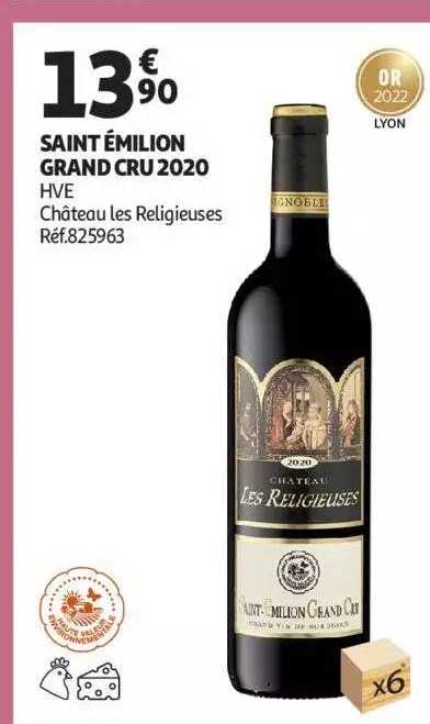 saint émilion grand cru 2020 hve château les religieuses