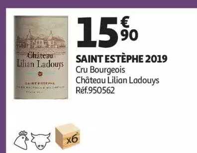 Saint Estèphe 2019 Cru Bourgeois Château Lilian Ladouys
