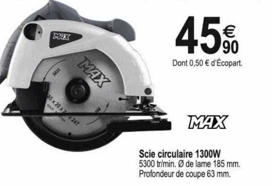 scie circulaire 1300w max