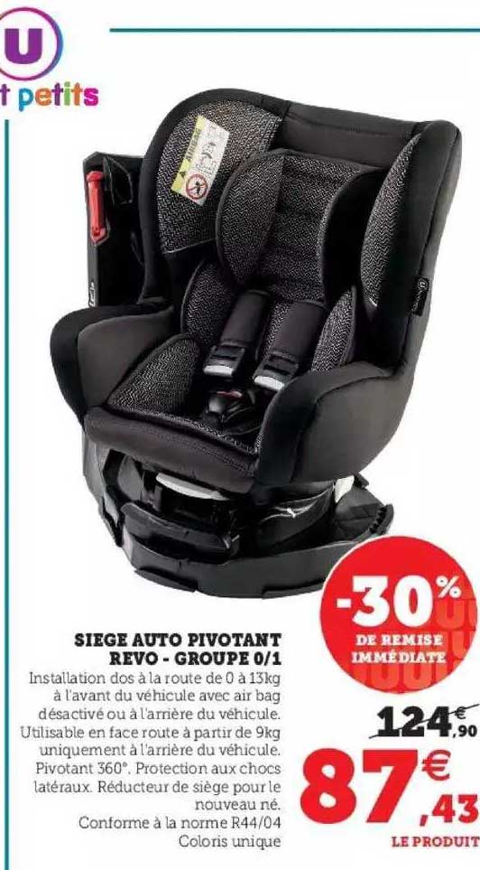 siège auto pivotant revo - groupe 0-1