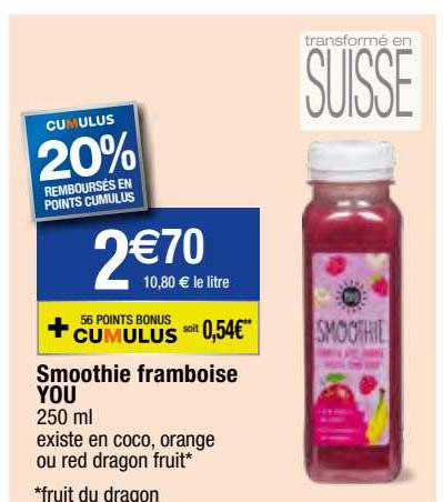 smoothie framboise you