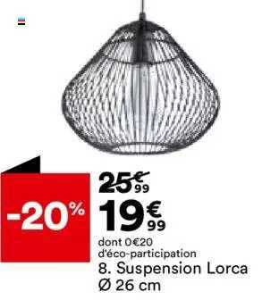 Suspension Lorca ø 26 Cm