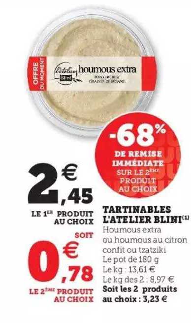 tartinables l'atelier blini