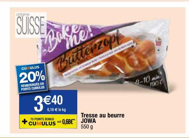 tresse au beurre jowa