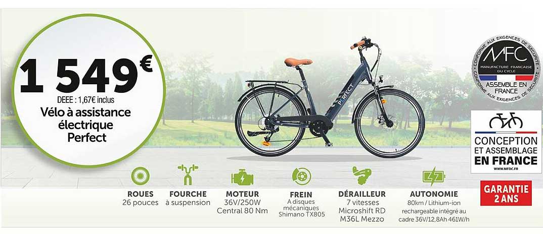 vélo à assistance électrique perfect