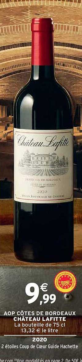aop côtes de bordeaux château lafitte 2020