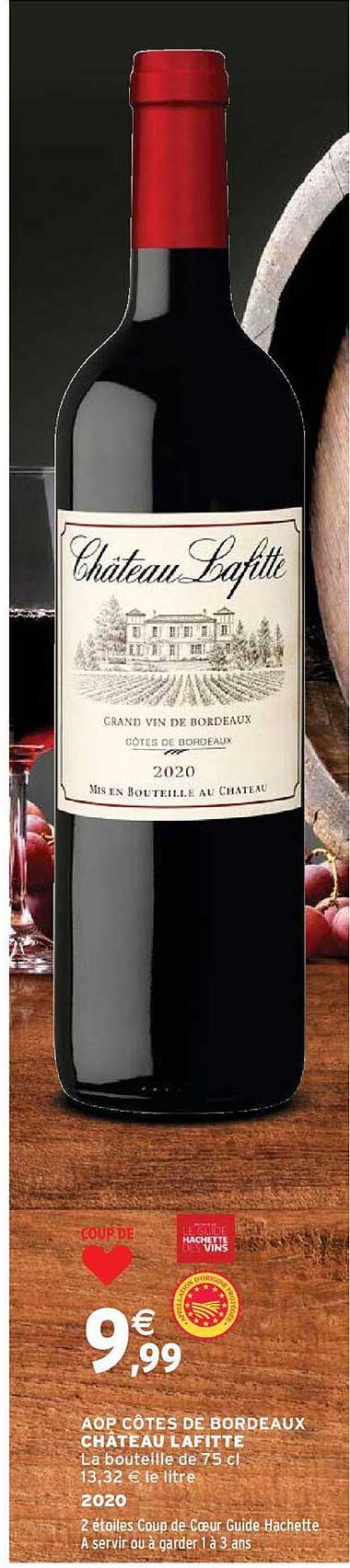 aop côtes de bordeaux château lafitte 2020
