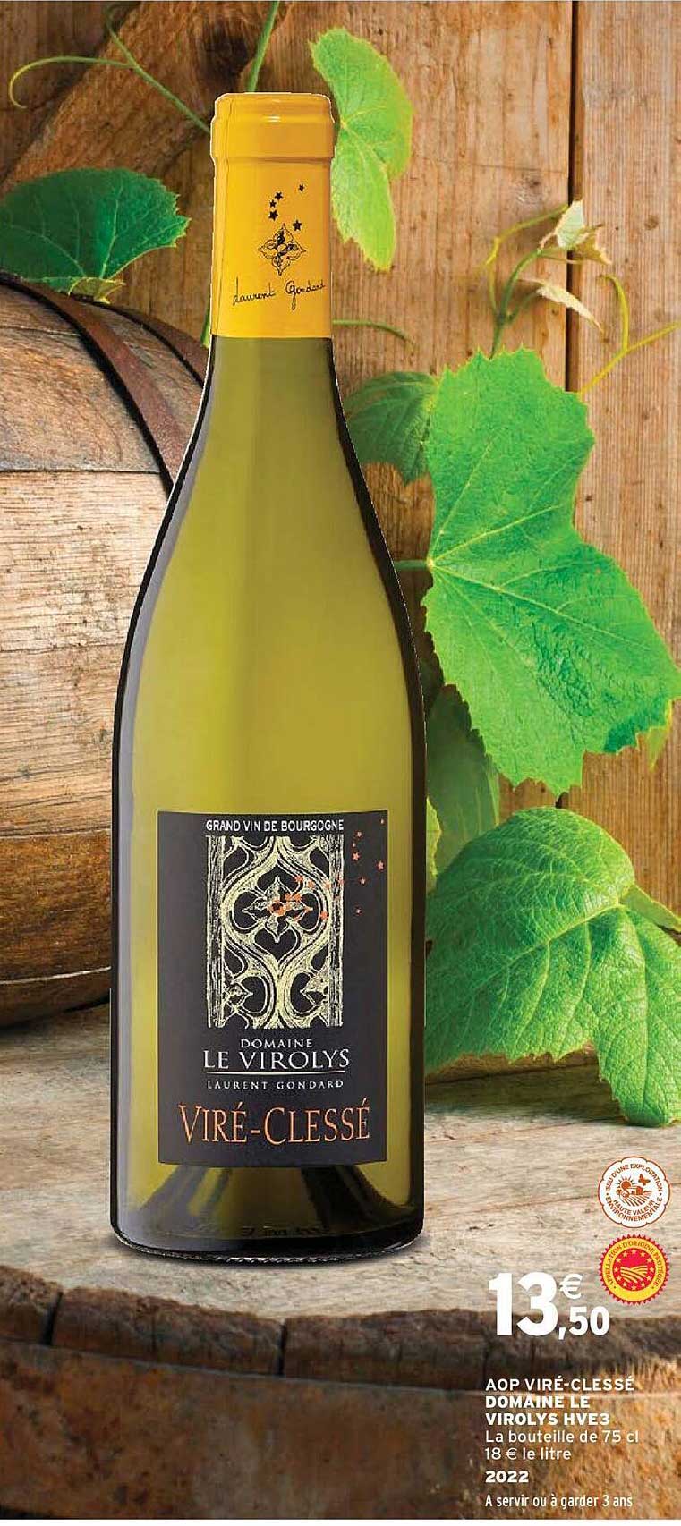 aop viré-clessé domaine le virolys hve3 2022
