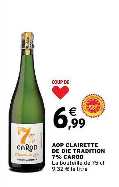 aoc clairette de die tradition 7% carod