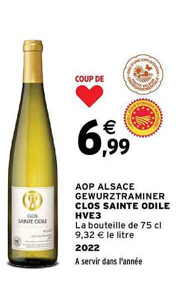 aop alsace gewurztraminer clos sainte odile hve3 2022