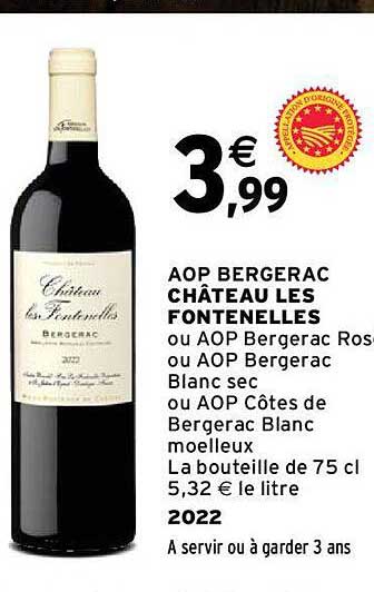 Aop Bergerac Château Les Fontenelles 2022