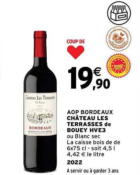 aop bordeaux château les terrasses de bouey hve3 2022