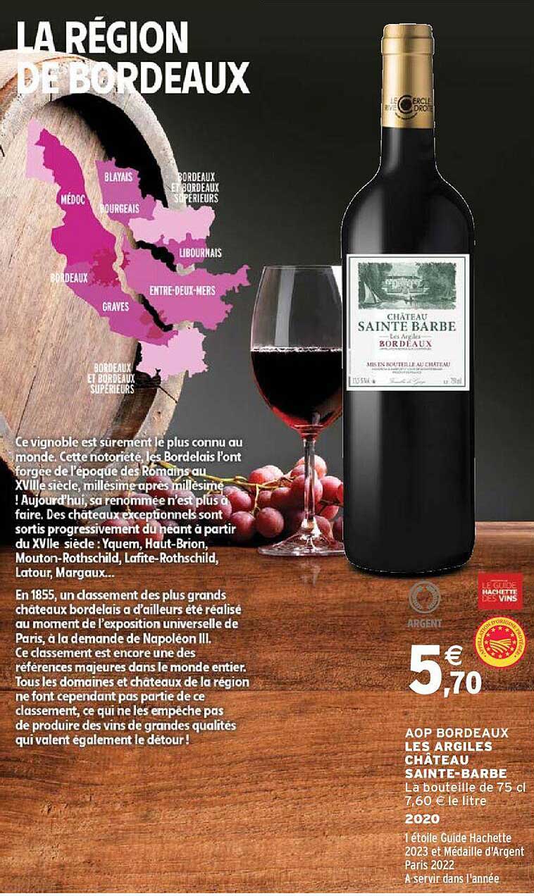 aop bordeaux les argiles château sainte-barbe 2020