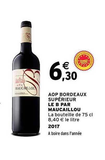 aop bordeaux supérieur le b par maucaillou 2017