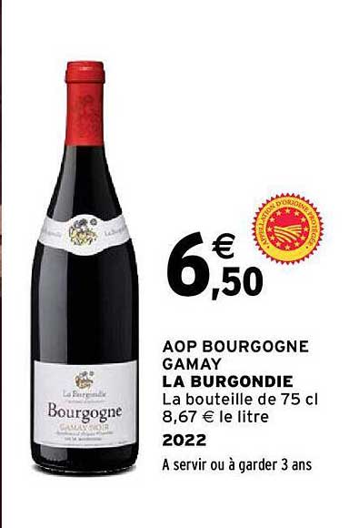 aop bourgogne gamay la burgondie 2022