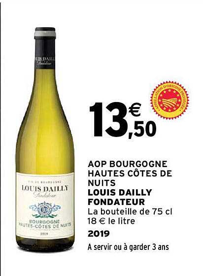 aop bourgogne hautes côtes de nuits louis dailly fondateur 2019