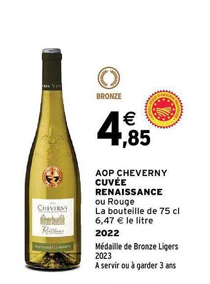 aop cheverny cuvée renaissance 2022