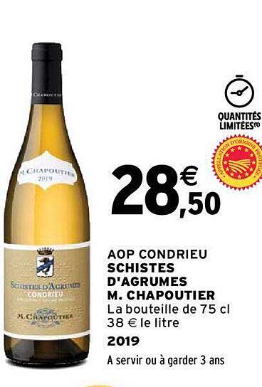 aop condrieu schistes d'agrumes m.chapoutier 2019