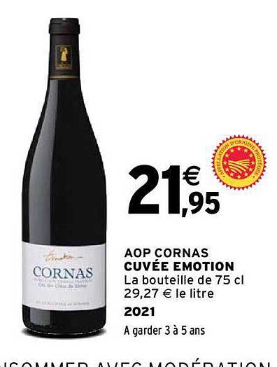 Aop Cornas Cuvée émotion 2021