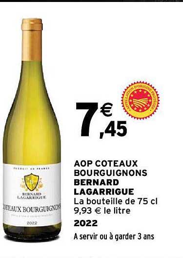 aop côteaux bourguignons bernard lagarrigue 2022