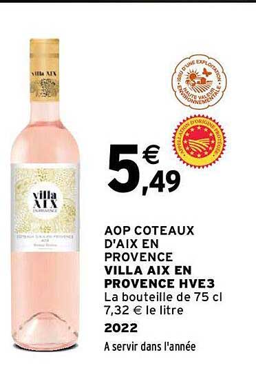 aop côteaux d'aix en provence villa aix en provence hve3 2022