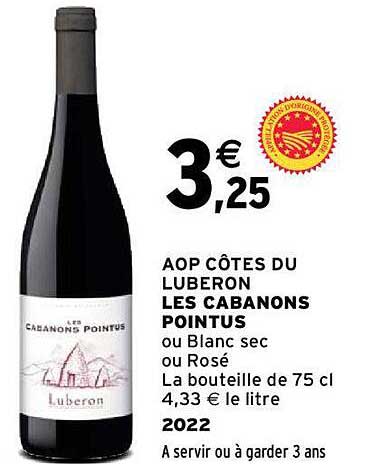 aop côtes du luberon les cabanons pointus 2022