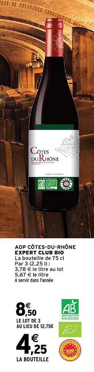 aop côtes-du-rhône expert club bio