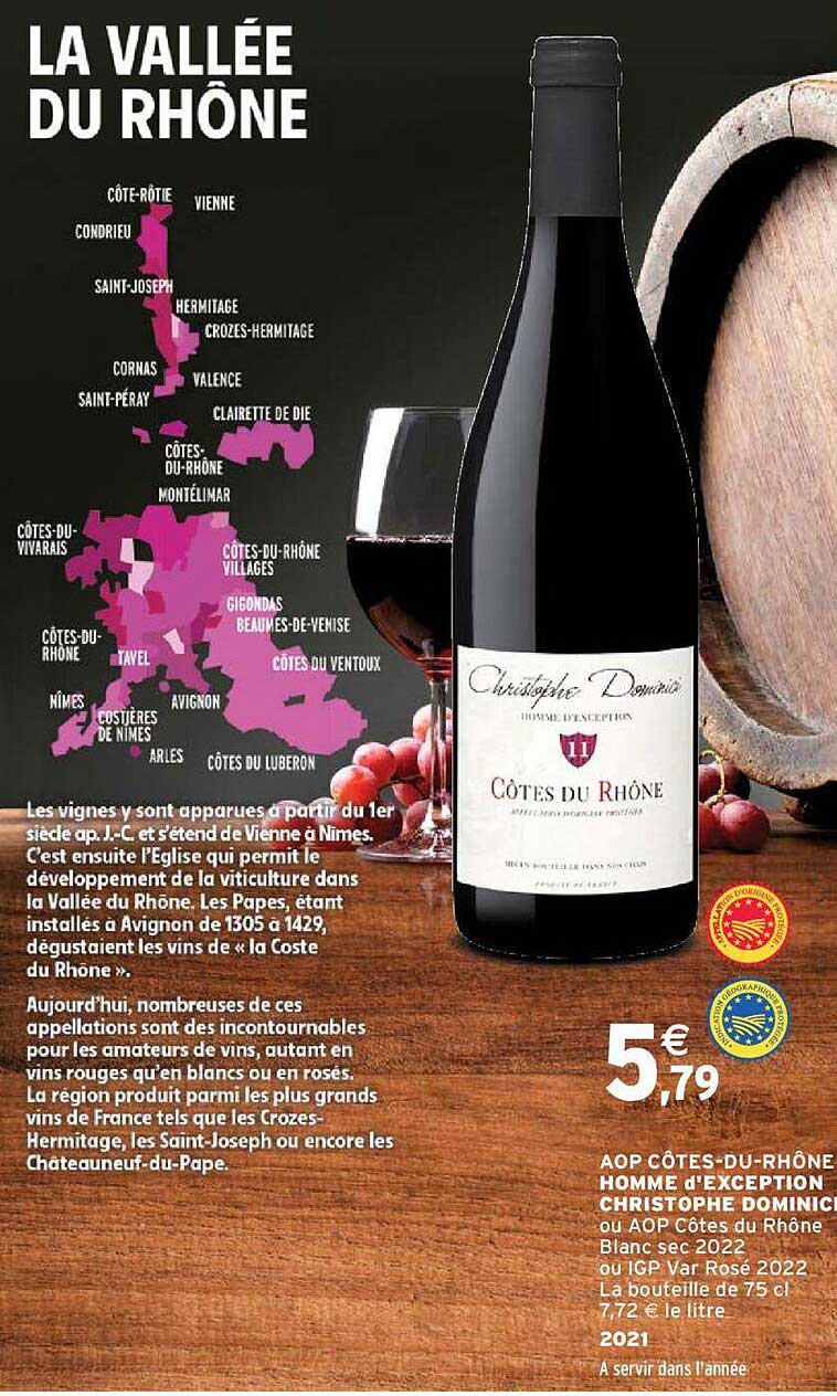 aop côtes-du-rhône homme d'exception christophe dominio 2021